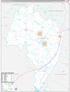 Charlotte Wall Map Premium Style