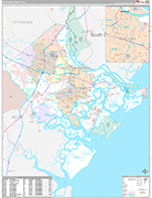 Chatham Wall Map Premium Style