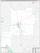 Chaves Wall Map Premium Style