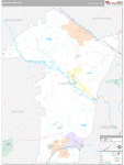 Cheatham Wall Map Premium Style