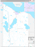 Cheboygan Wall Map Premium Style