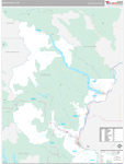 Chelan Wall Map Premium Style