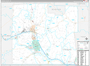 Chemung Wall Map Premium Style