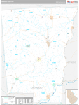 Chenango Wall Map Premium Style