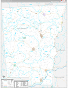 Chenango Wall Map Premium Style
