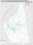 Cherokee Wall Map Premium Style