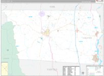 Chester Wall Map Premium Style