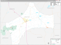 Chester Wall Map Premium Style