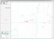 Cheyenne Wall Map Premium Style