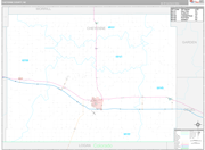 Cheyenne Wall Map Premium Style