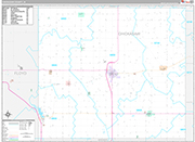 Chickasaw Wall Map Premium Style