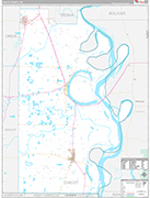 Chicot Wall Map Premium Style