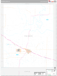 Childress Wall Map Premium Style