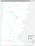 Choctaw Wall Map Premium Style