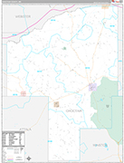 Choctaw Wall Map Premium Style