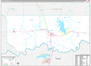Choctaw Wall Map Premium Style
