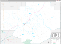 Chouteau Wall Map Premium Style