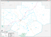 Chouteau Wall Map Premium Style