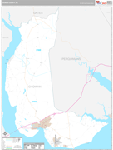 Chowan Wall Map Premium Style