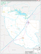 Clark Wall Map Premium Style