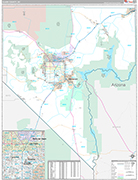 Clark Wall Map Premium Style