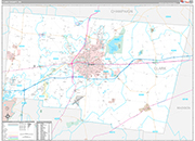 Clark Wall Map Premium Style