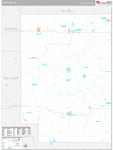 Clark Wall Map Premium Style