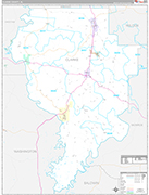 Clarke Wall Map Premium Style