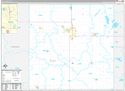 Clay Wall Map Premium Style