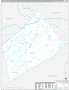 Clay Wall Map Premium Style