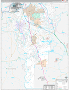 Clayton Wall Map Premium Style