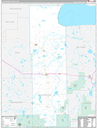 Clearwater Wall Map Premium Style