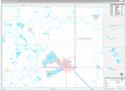 Codington Wall Map Premium Style