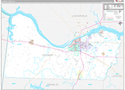 Colbert Wall Map Premium Style