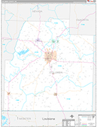 Columbia Wall Map Premium Style