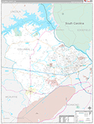 Columbia Wall Map Premium Style