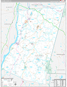 Columbia Wall Map Premium Style