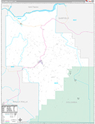Columbia Wall Map Premium Style