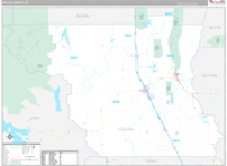 Colusa Wall Map Premium Style