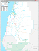 Coos Wall Map Premium Style