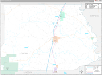 Copiah Wall Map Premium Style