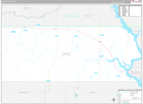 Corson Wall Map Premium Style