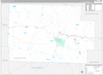 Coshocton Wall Map Premium Style