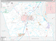 Coweta Wall Map Premium Style