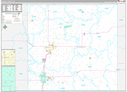 Cowley Wall Map Premium Style