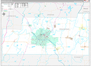 Craighead Wall Map Premium Style