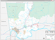Crawford Wall Map Premium Style