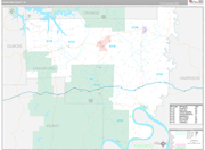 Crawford Wall Map Premium Style