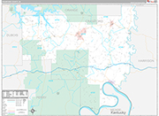 Crawford Wall Map Premium Style
