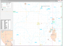 Crawford Wall Map Premium Style